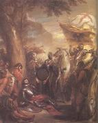Benjamin West The Death of Chevalier Bayard (mk25) Sweden oil painting artist